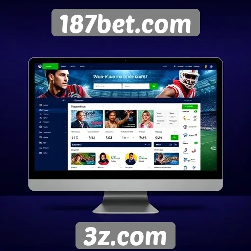 Analise da interface do usuário do 187bet.com
